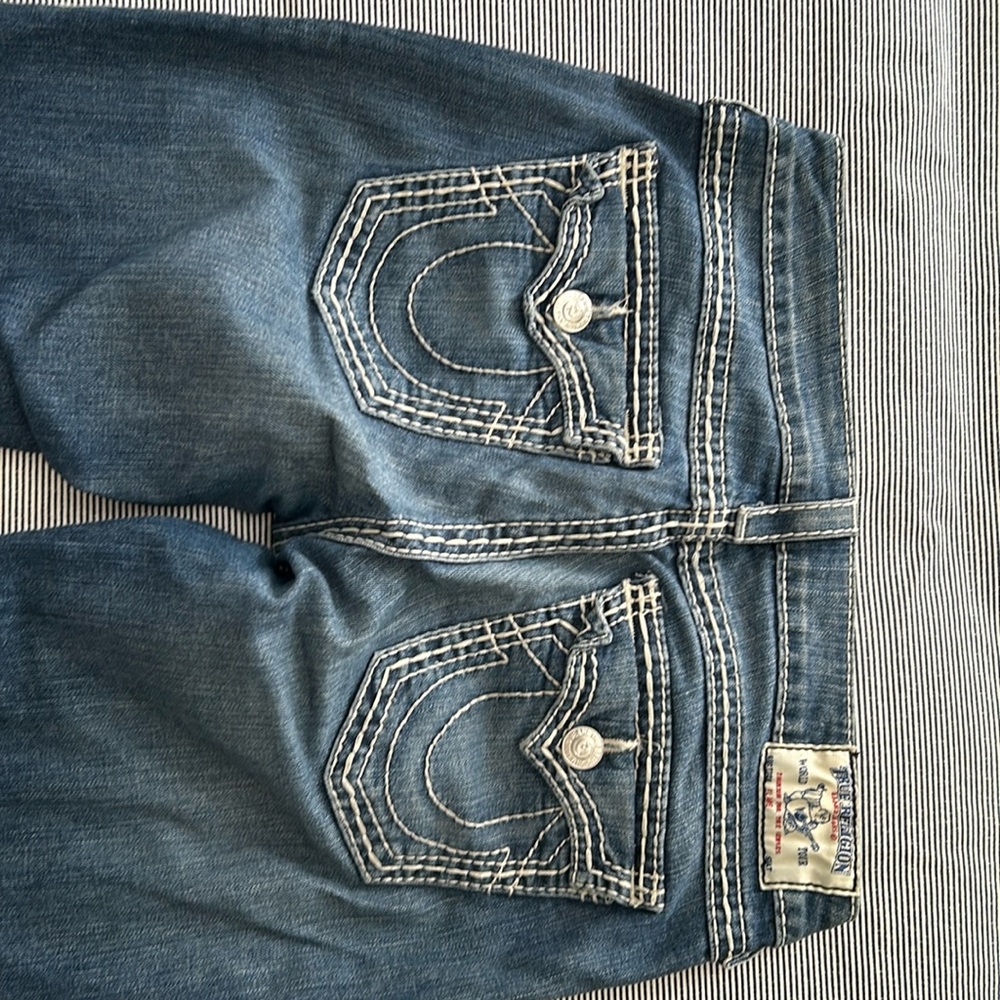 True Religion size 29 white stitch RARE jeans